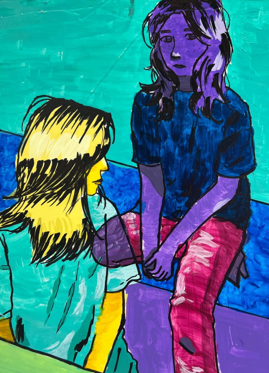 "Untitled"
Acrylic on Canvas by Sienna Flowers