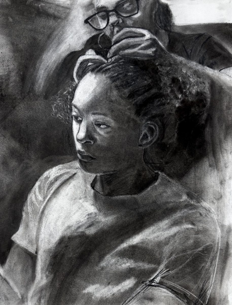 "Tender Hands" 
Drawing by Jaelene Green